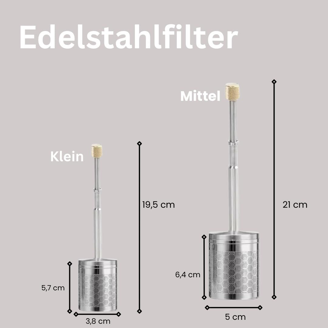 Steelpure- Edelstahlfilter für vollen Kaffee- und Teegenuss
